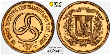 1974 30 Peso KM-36 PR65