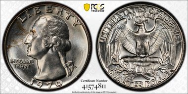 1970-D 25C MS66