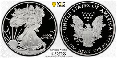 2021-W  $1 Silver Eagle - Type 1 First Strike PR70DCAM