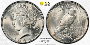 1934 $1 MS64+