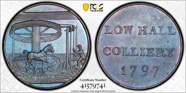 1797 Tk 1/2D DH-1 Cumberland, Low Hall MS63BN