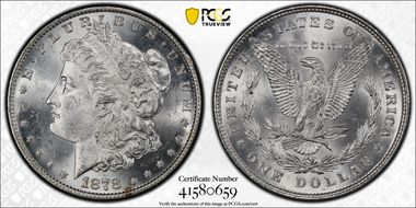1878 8TF $1 MS64