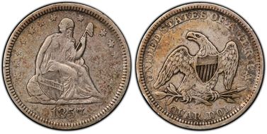 1857 25C VF35