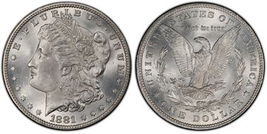1881 $1 MS64