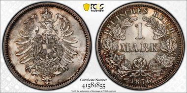 1876-J Mark J-9 MS66