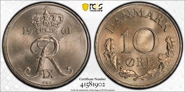 1961 CS 10 Øre MS67