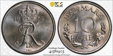 1962 CS 10 Øre MS66