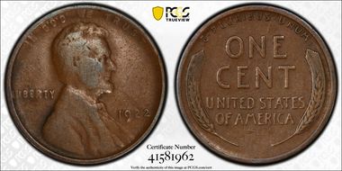 1922 No D 1C Strong Reverse VF25BN