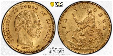 1873 CS 10 Kr MS64