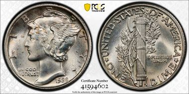 1928 10C MS65+ FB