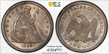 1846-O $1 MS62