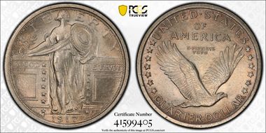 1917 25C Type 1 MS63FH