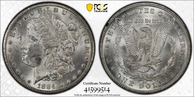 1884-CC $1 GSA Hoard MS61