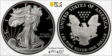 2003-W $1 Silver Eagle PR69DCAM