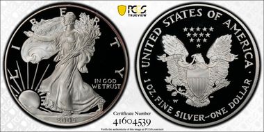 2005-W $1 Silver Eagle PR69DCAM