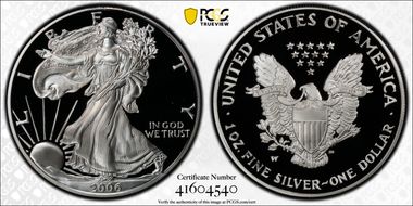 2006-W $1 Silver Eagle PR69DCAM