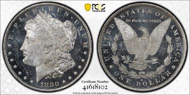 1880-O $1 MS62DMPL