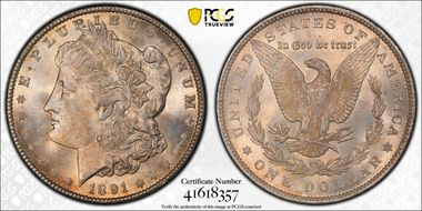 1891 $1 MS65