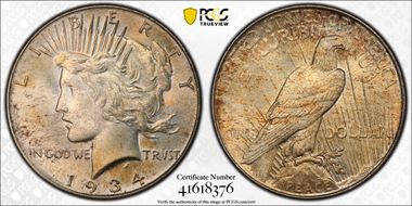 1934 $1 MS65