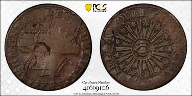 1785 VT 1/2P Vermonts F12BN