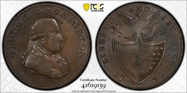 1795 1/2D Liberty and Security Payable London, GW-48 AU55BN