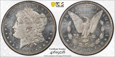 1883-O $1 MS62PL
