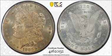 1880-S $1 GSA Hoard MS63