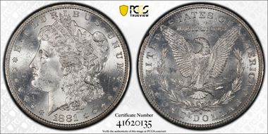 1881-S $1 GSA Hoard MS63