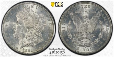 1881-S $1 GSA Hoard MS61