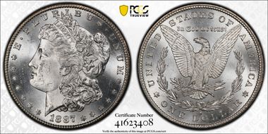 1887-S $1 MS64