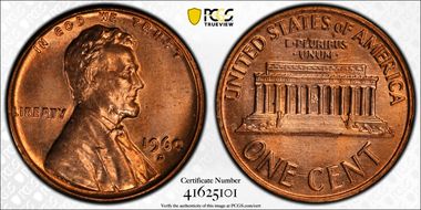 1960-D 1C Small Date MS65RD