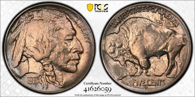 1913-S 5C Type 1 MS65