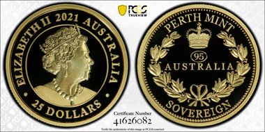 2021-P $25 Queens Birthday Sovereign 95 Privy PR70DCAM
