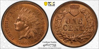 1866 1C MS64RD