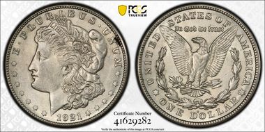 1921-S $1 AU58