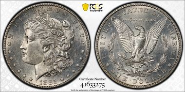 1885-S $1 AU58