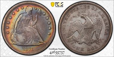 1871 $1 F15