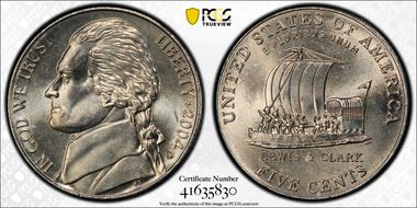 2004-D 5C Keel Boat MS66