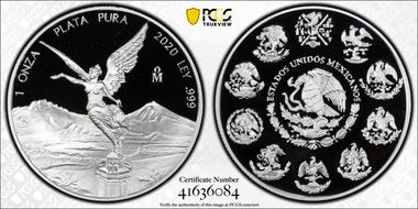 2020-Mo Onza Libertad  Ag PR69DCAM