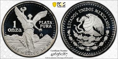 1986-Mo Onza Libertad Ag PR68DCAM