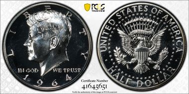 1964 50C Accented Hair, FS-401 PR67