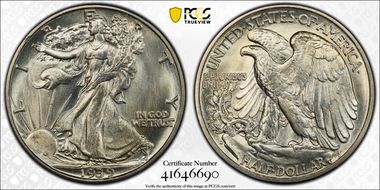 1939-D 50C DDO, FS-101 MS65