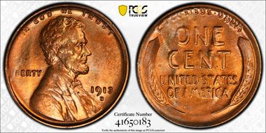 1913-S 1C MS65RD