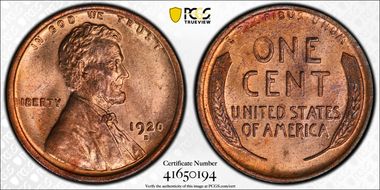 1920-D 1C MS65RD