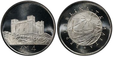 1975 £4 St. Agatha's Tower at Gammieh MS67