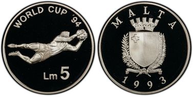 1993 5 Liri 1994 World Cup PR69DCAM