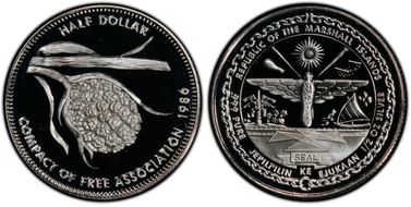 1986 $1/2 Compact of Free Association PR69DCAM