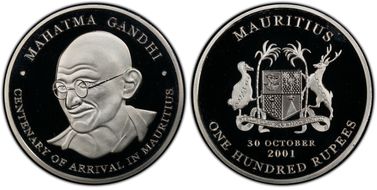 2001 100 R Mahatma Gandhi PR67DCAM