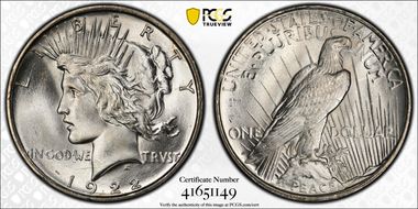 1922-D $1 MS65
