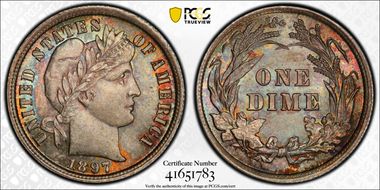 1897 10C MS66